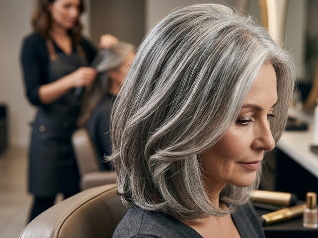 Přechod na šedivé vlasy